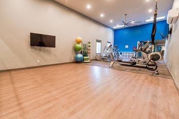 the gym at the preserve at polk apartments  at The Lodge at Madrona, Tacoma, Washington